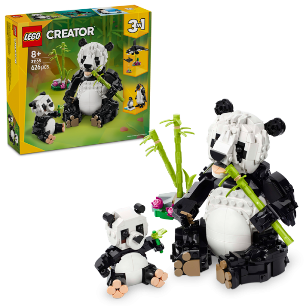 31165 FAUNA SALVAJE:FAMILIA DE PANDAS