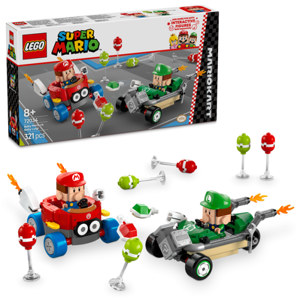 72034 MARIO KART.BEBE MARIO VS. BEBE LUIGI