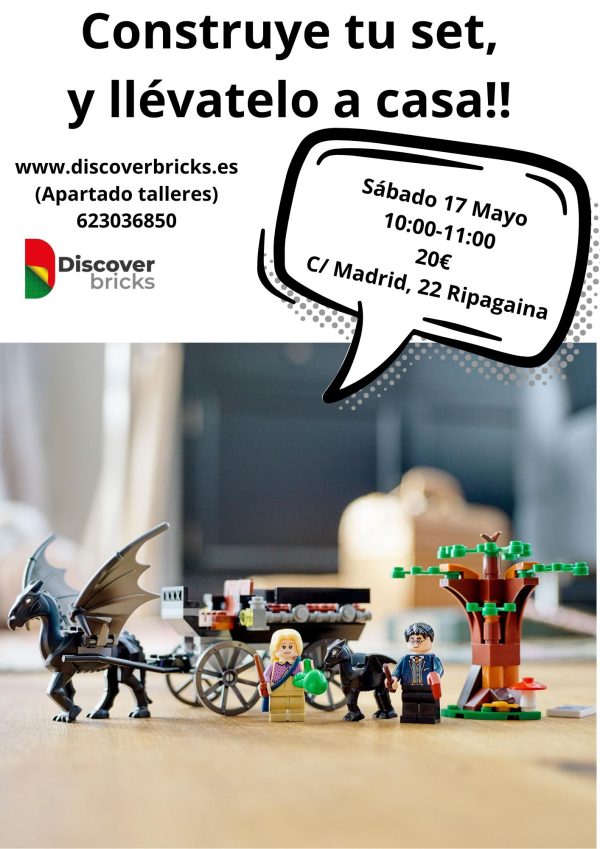 Construye tu Set y llévatelo a casa. Sábado 17 Mayo. Ripagaina