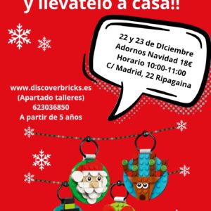 Taller de Llevatelo a casa de Adornos de Lego. 22 y 23 Diciembre.