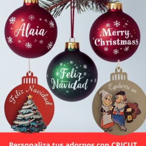 Talleres de Adornos navideños con Cricut. 20 Diciembre