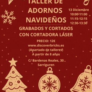 Adornos navideños con Cortadora Láser 13 Diciembre